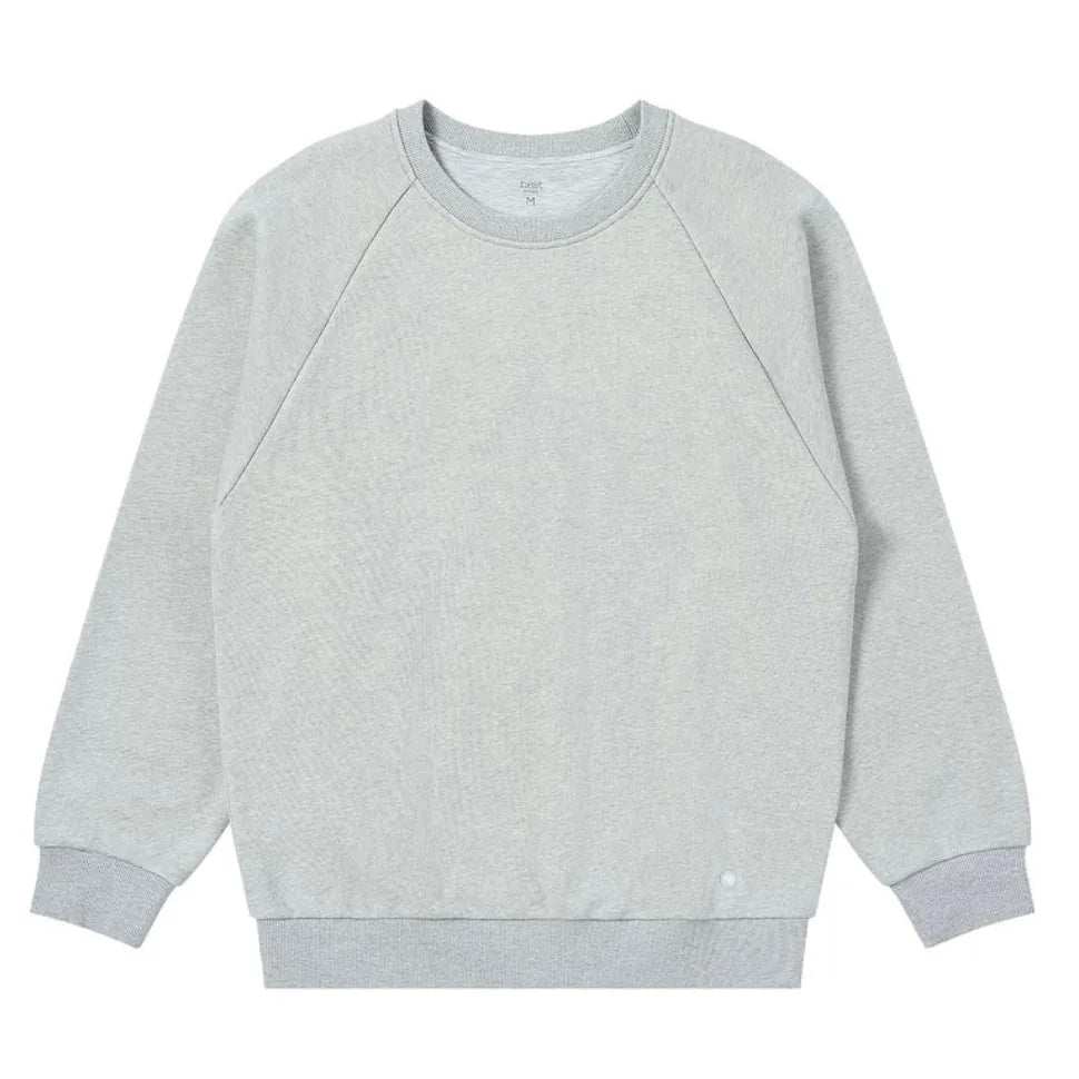 Chandail Ras-du-Cou "Basiques" en Molleton Bio pour Femme | Cloudburst Light | Nest Designs