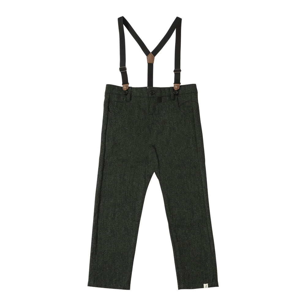 Marcus Pants with Suspenders | Green Tweed | Me & Henry