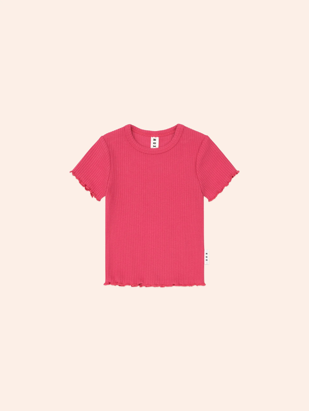Cherry Rib Tee | Cherry | Huxbaby