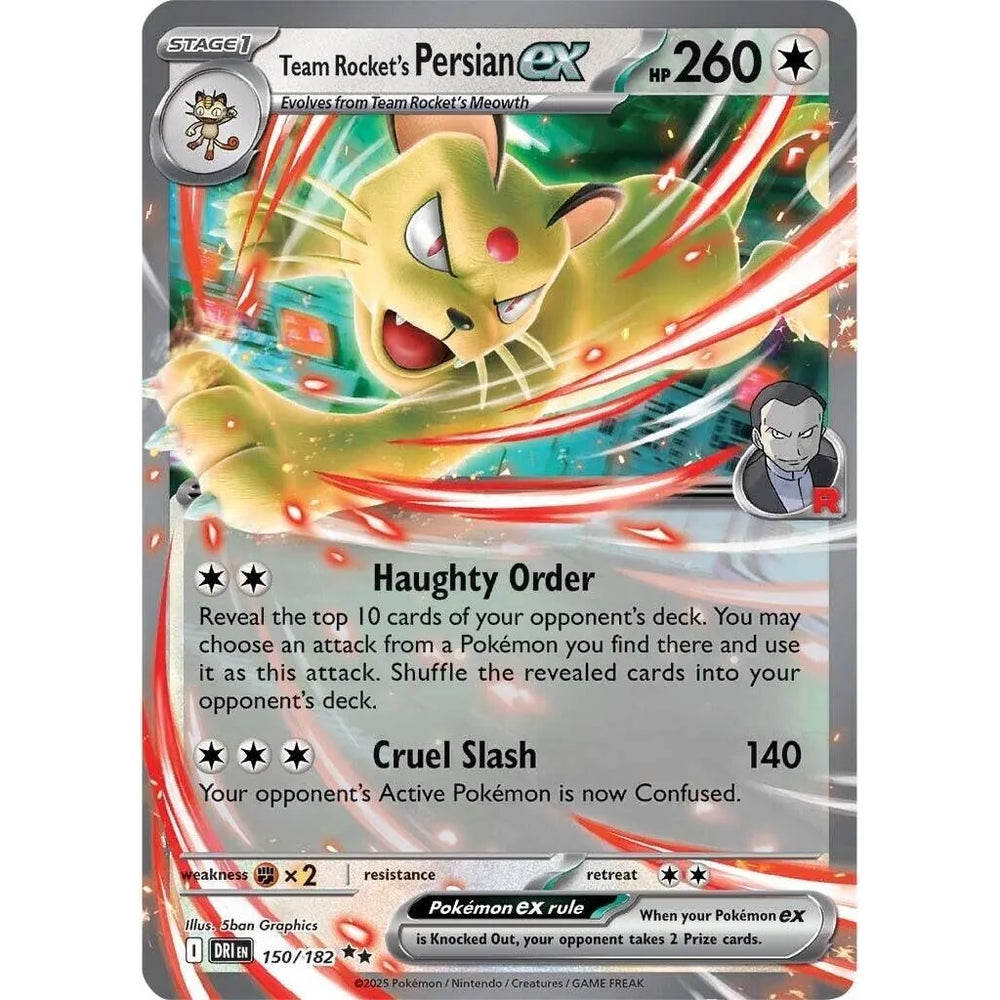 Team Rocket's Persian ex (150/182) (DRI)