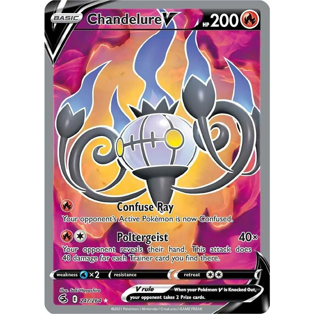 Chandelure V (Art Complet) (247/264) (SWSH08)