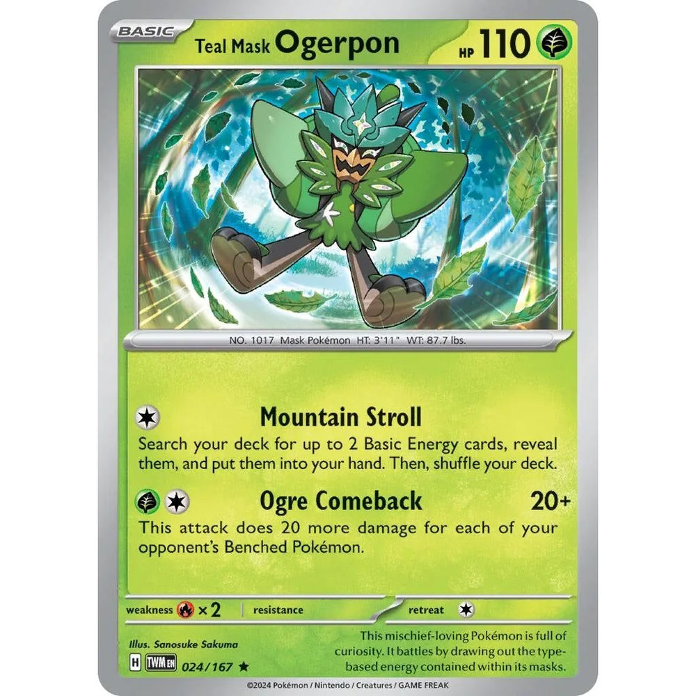 Teal Mask Ogerpon (024/167) (TWM)