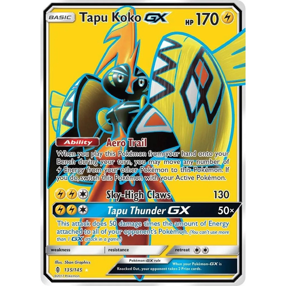 Tapu Koko GX (Full Art) (135/145) (SM02)