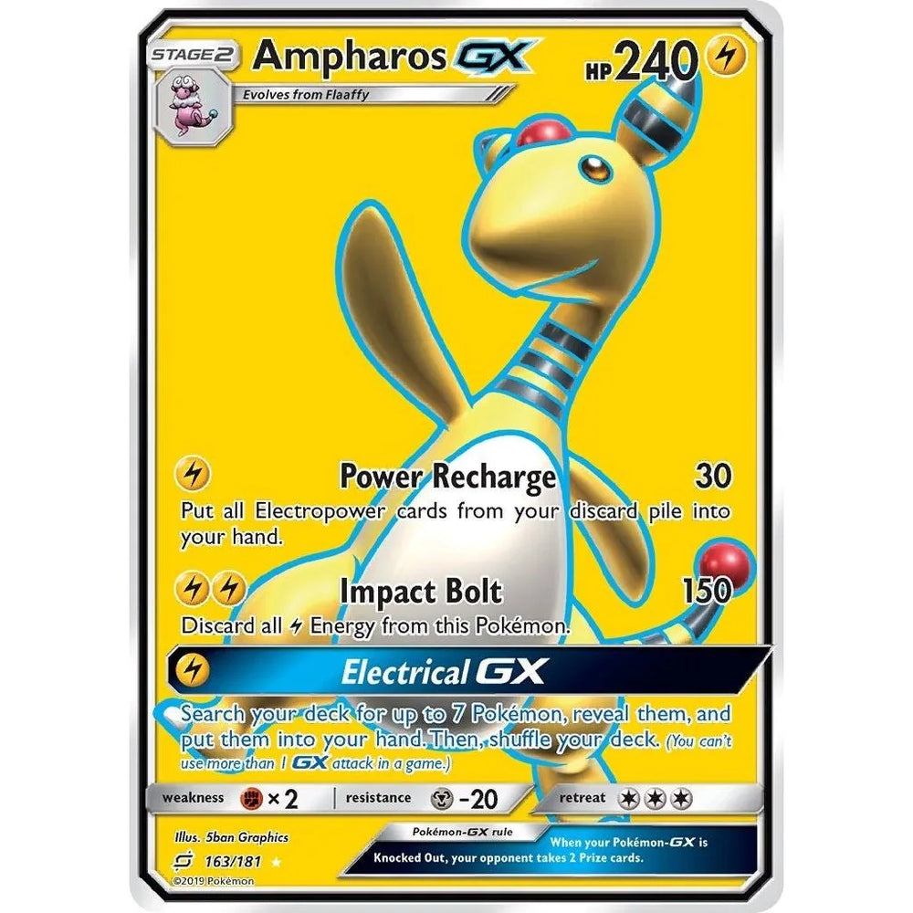 Ampharos GX (Full Art) (163/181) (SM9)