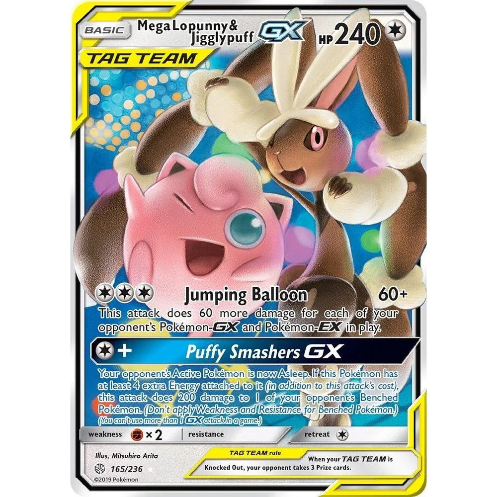 Mega Lopunny & Jigglypuff GX (165/236) (SM12)