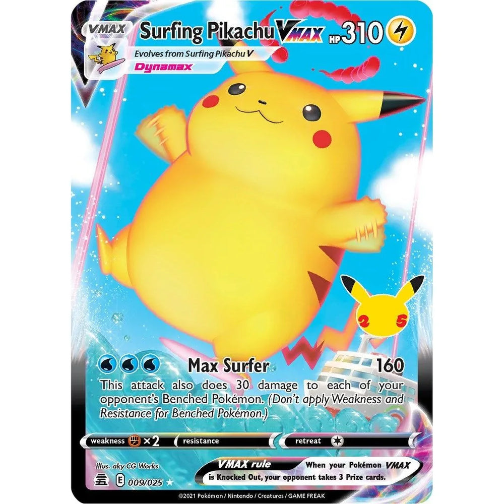 Surfing Pikachu VMAX (009/025) (CLB)