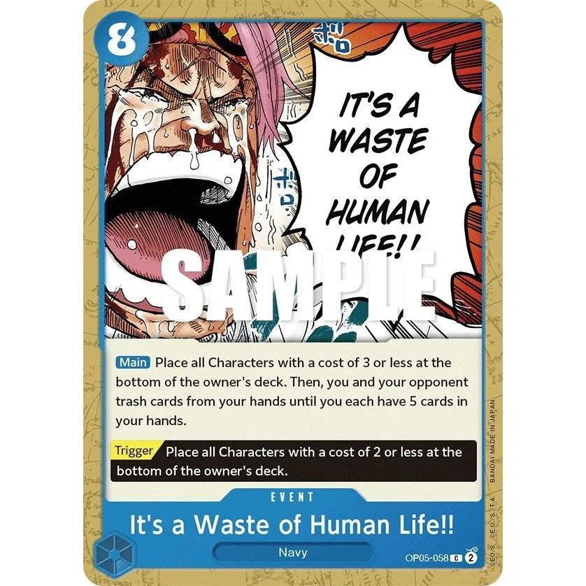 C'est une perte de vie humaine !! (OP05-058) (OP05)