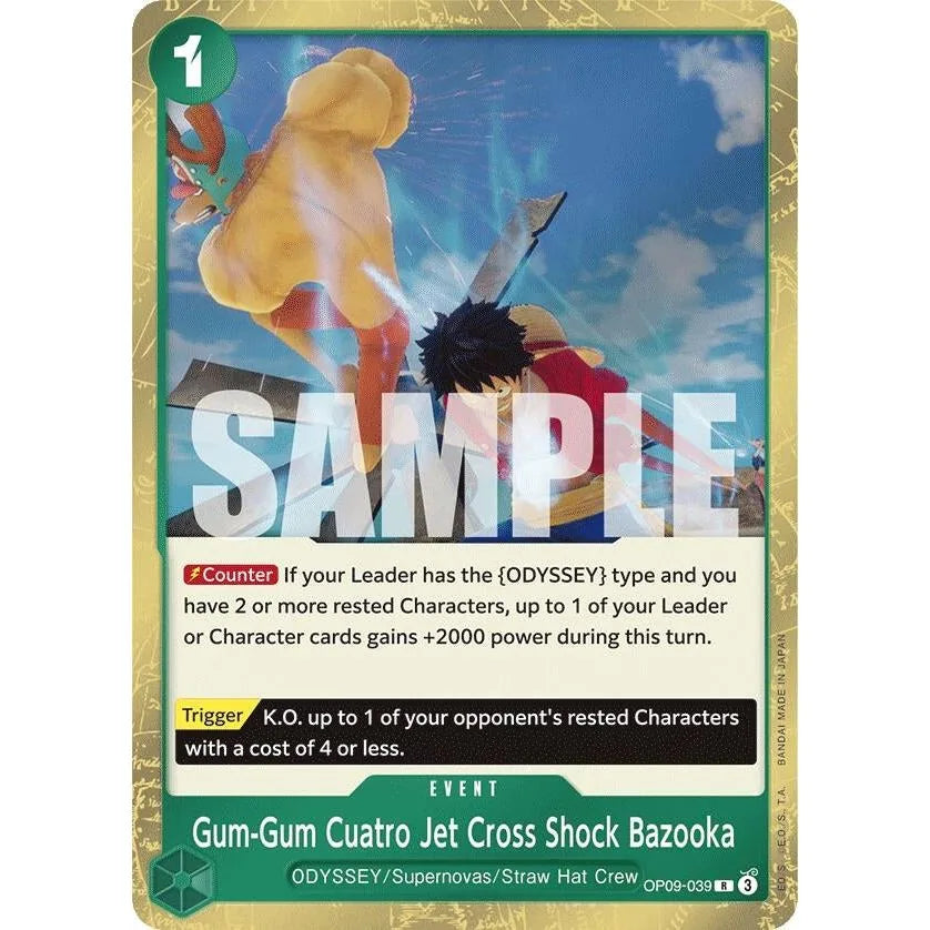Gum-Gum Cuatro Jet Cross Shock Bazooka (OP09-039) (OP09)