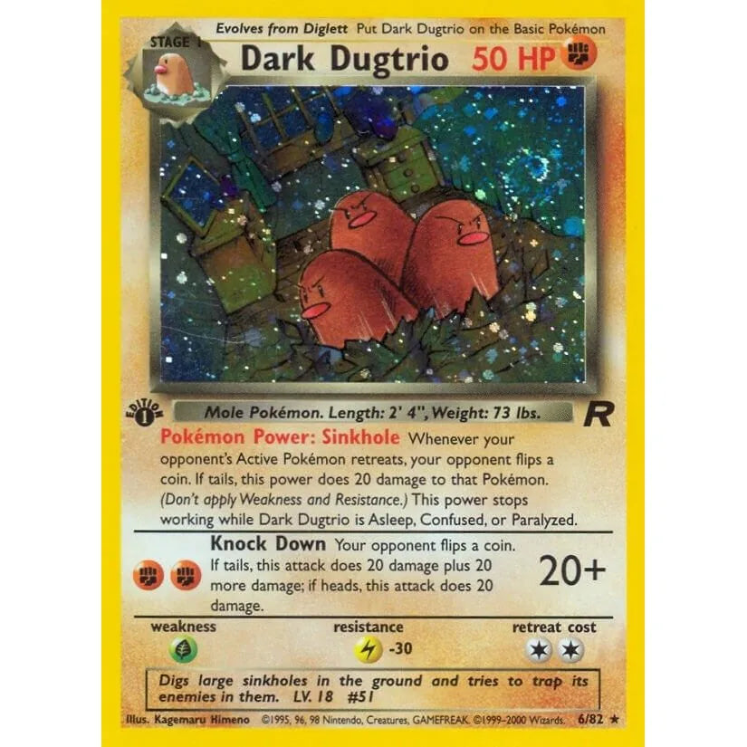 Dark Dugtrio (6) (06/82) (TR)