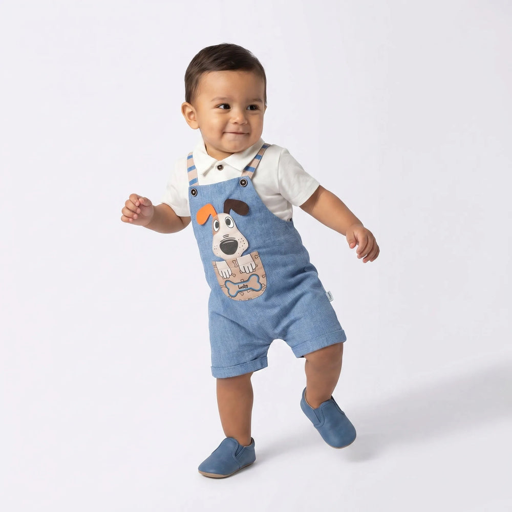 Crazy Paws Baby Overall Set