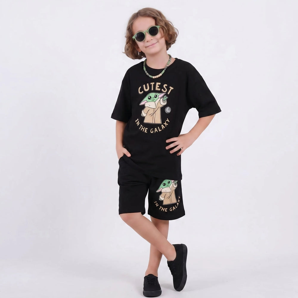 Space Bros Boys Shorts Set
