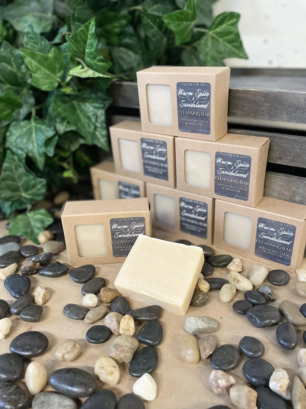 Cleansing Bar - Warm Spice & Sandalwood Hemp Seed Kaolin
