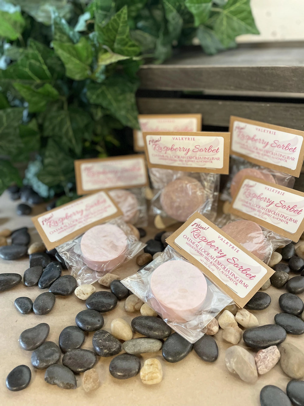 Loofah Cleansing Bar *Mini* - Raspberry Sorbet