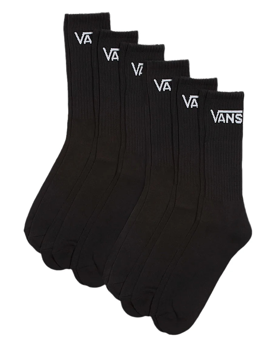 Chaussettes Vans 'Classic Crew' - Noir (6 paires)