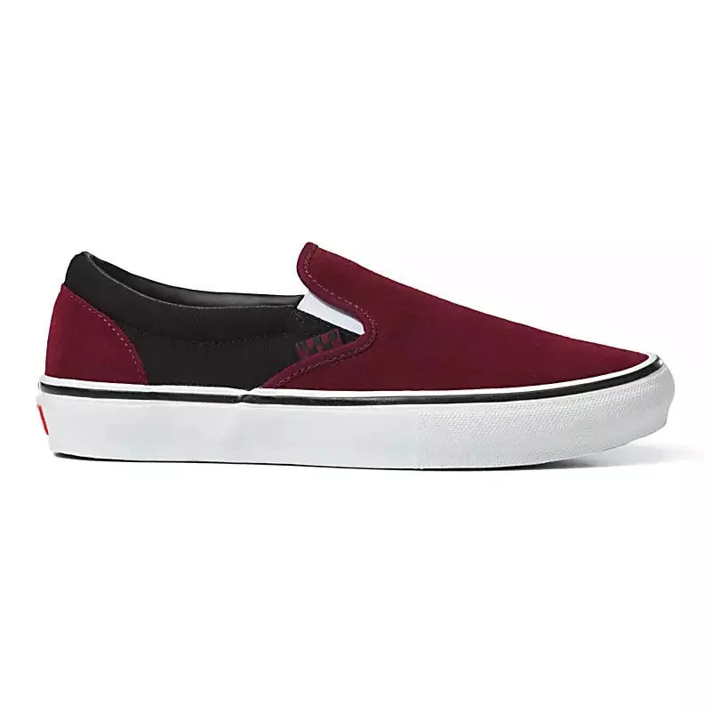 Vans 'Skate Slip-On' Shoes - Port/Black