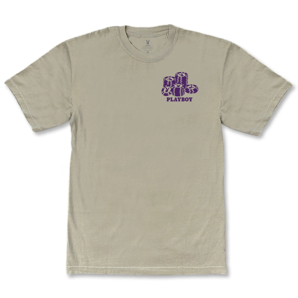 T-shirt 'High Roller' Color Bars X Playboy - Kaki