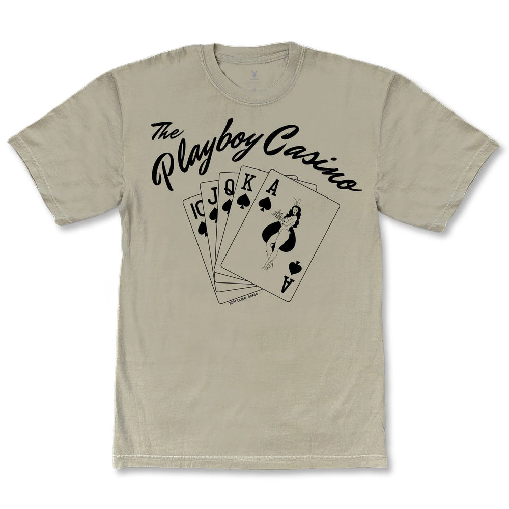 T-shirt "Casino" Color Bars X Playboy - Kaki