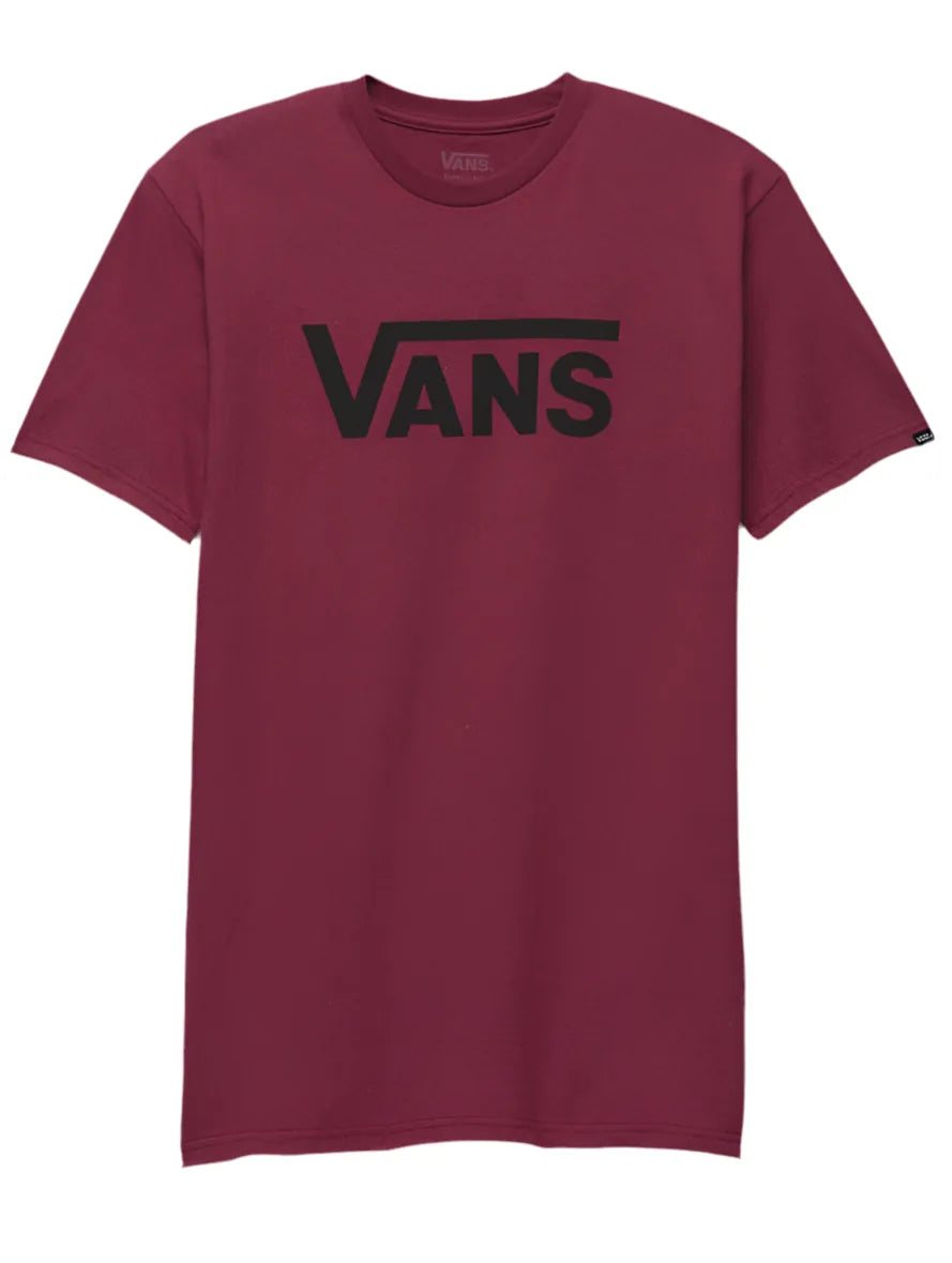 Vans 'Classic' Tee - Burgundy/Black