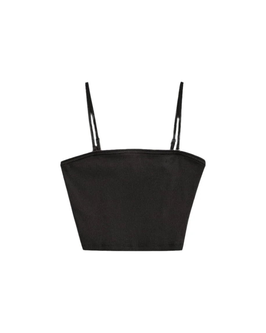 Vans 'Drew Rib' Tube Cropped Top - Black (Women’s)
