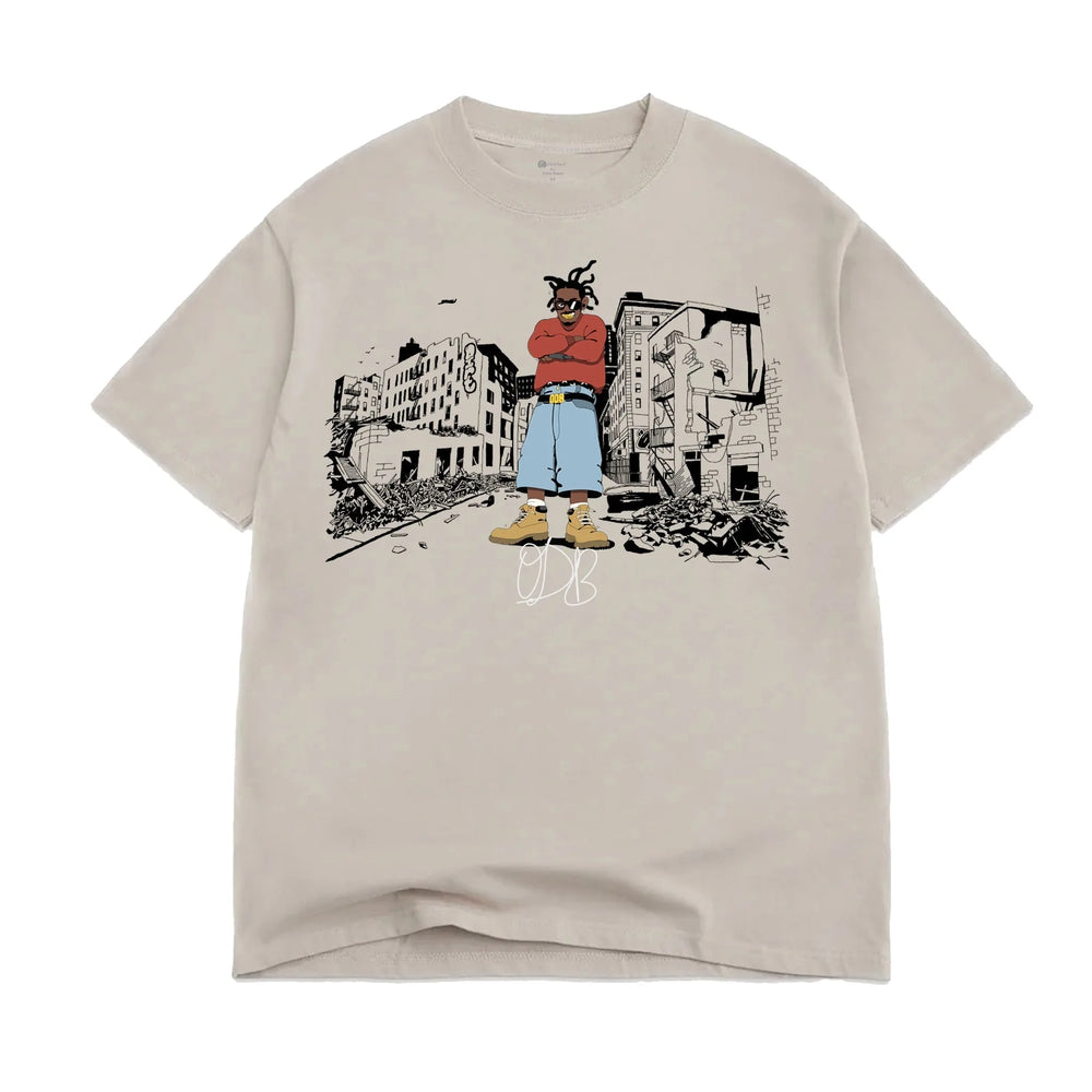 Color Bars 'Harlem' Tee - Tan