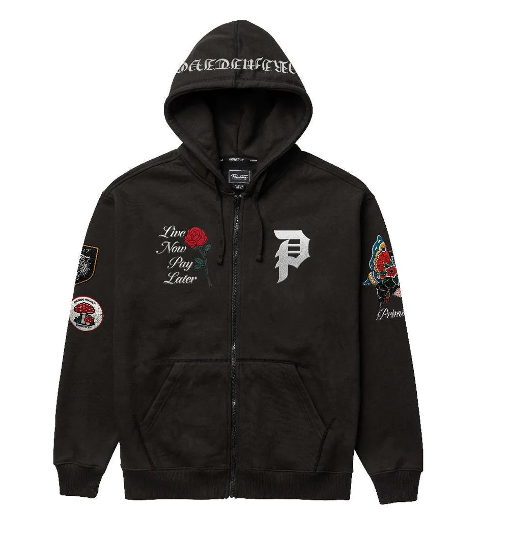 Primitive 'Temptations' Zip-Up Hoodie - Black