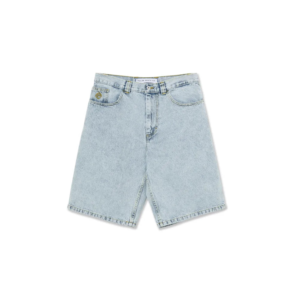 Polar Skate Co. 'Big Boy' Baggy Jean Shorts - Light Blue