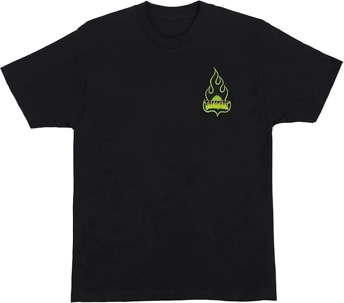 Creature 'Flame Logo' Tee - Black