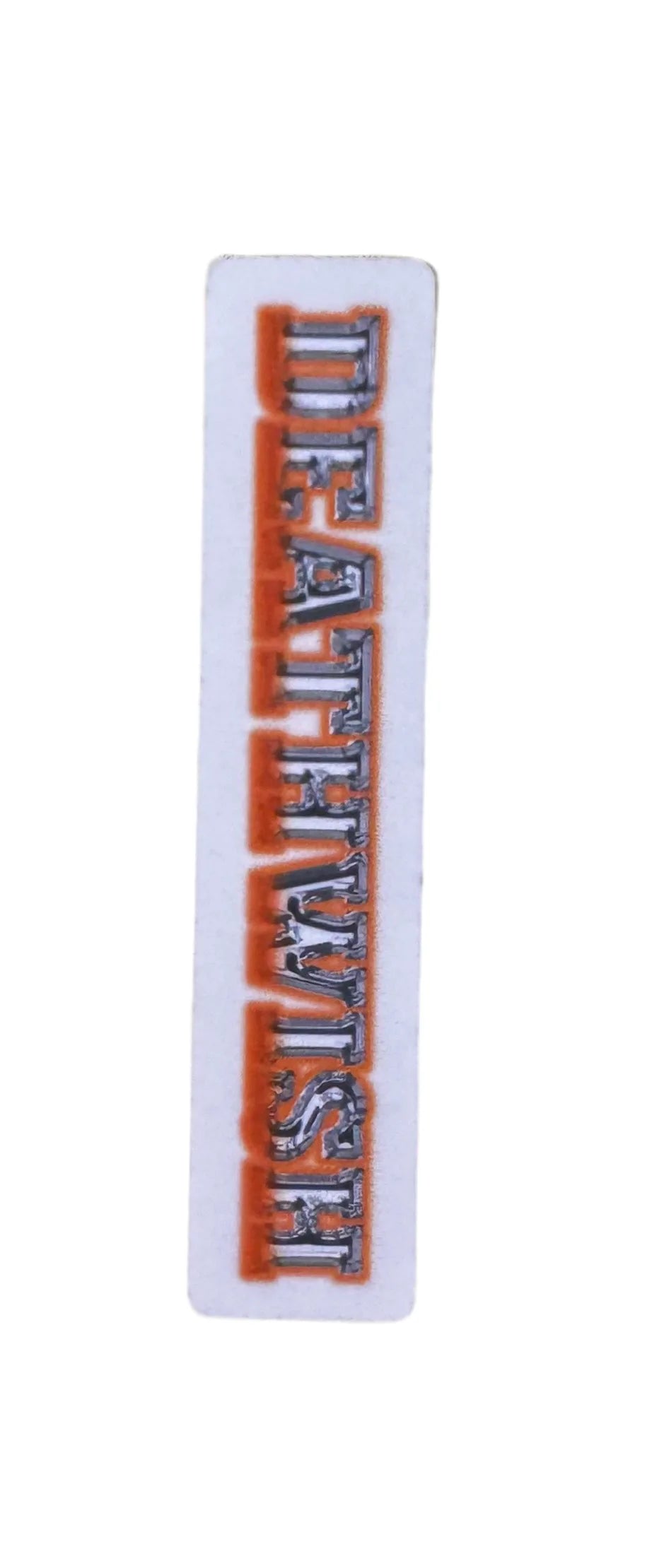 Autocollant Deathwish 'Chrome Logo' - Orange