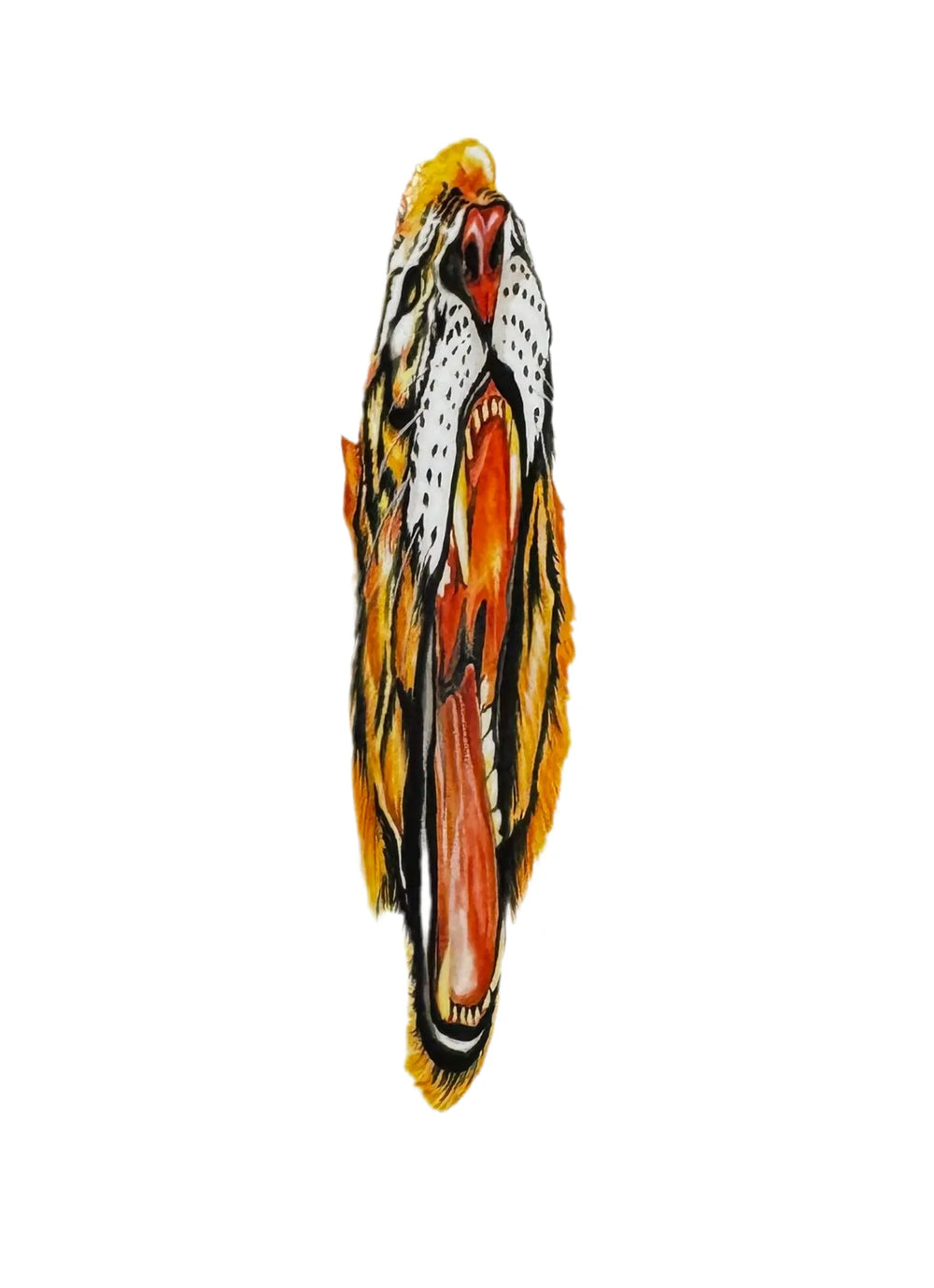 Autocollant "Tigre" Baker - Orange