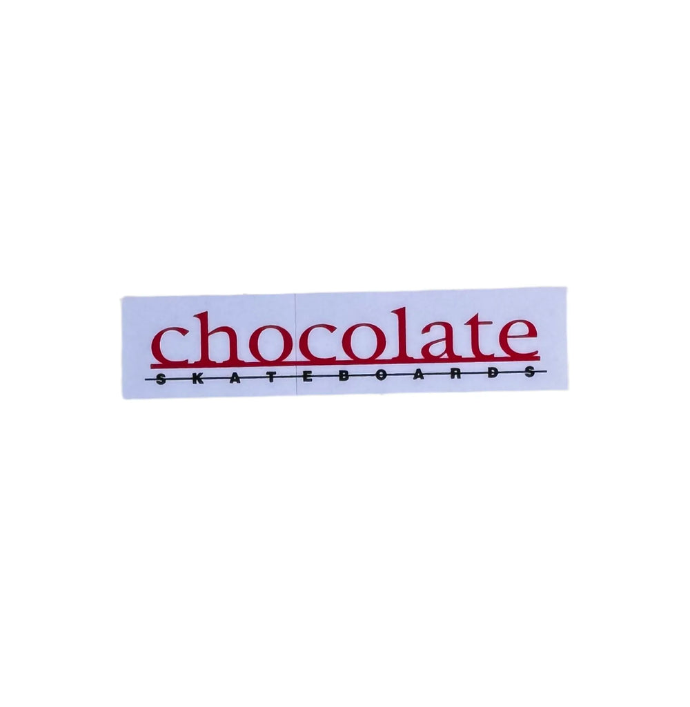 Autocollant 'OG Logo' Chocolate Skateboards - Rouge