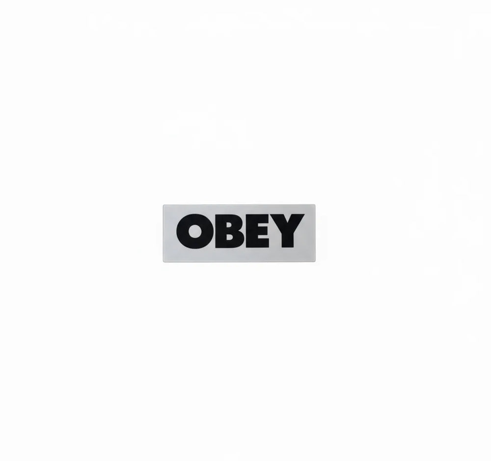 Autocollant Obey 'Lil Logo' - Blanc