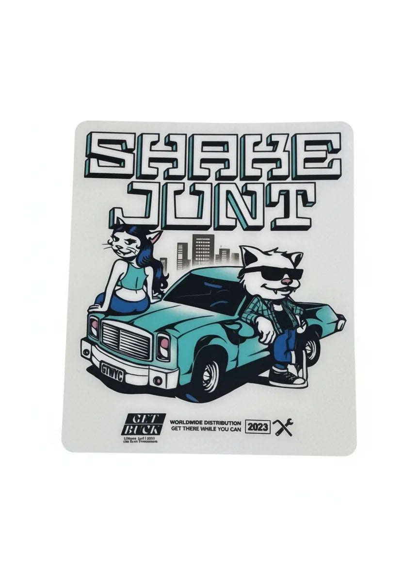 Autocollant Shake Junt 'Get There While You Can' - Bleu Tiffany