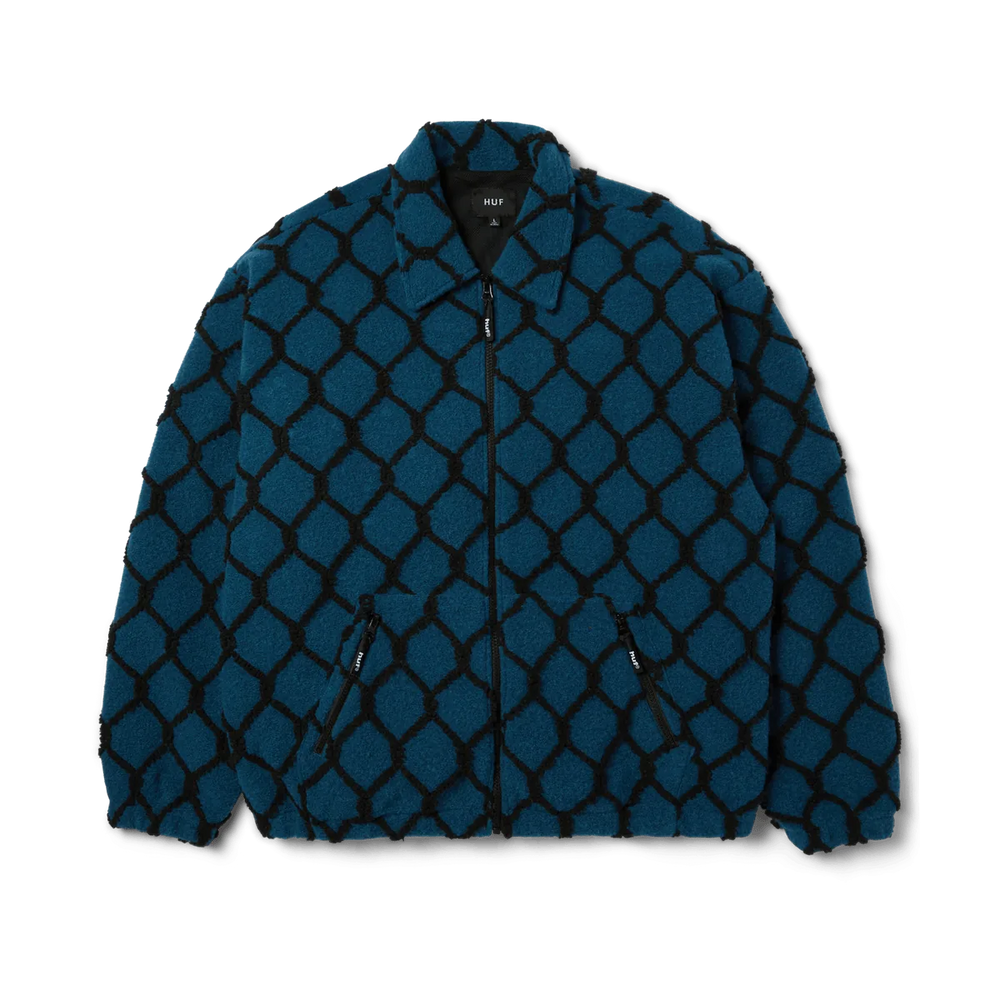 Veste HUF 'Breakthrough' à poil haut - Bleu Marine
