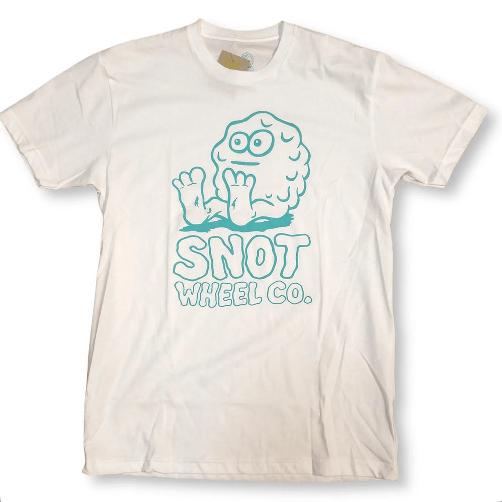 T-shirt 'Booger Outline' de Snot Wheels Co. - Blanc