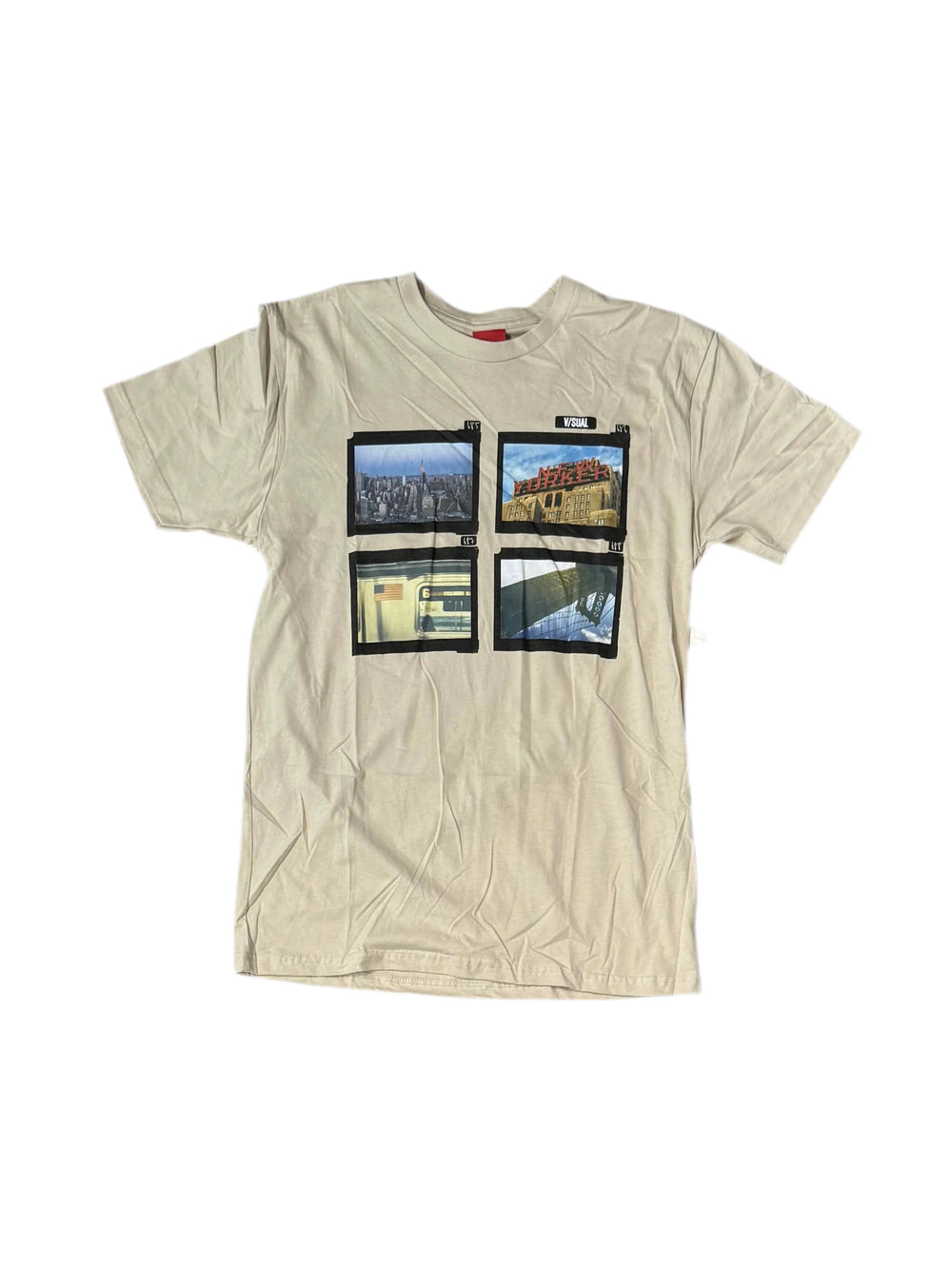 T-shirt V/SUAL '4 Times In New York' - Crème