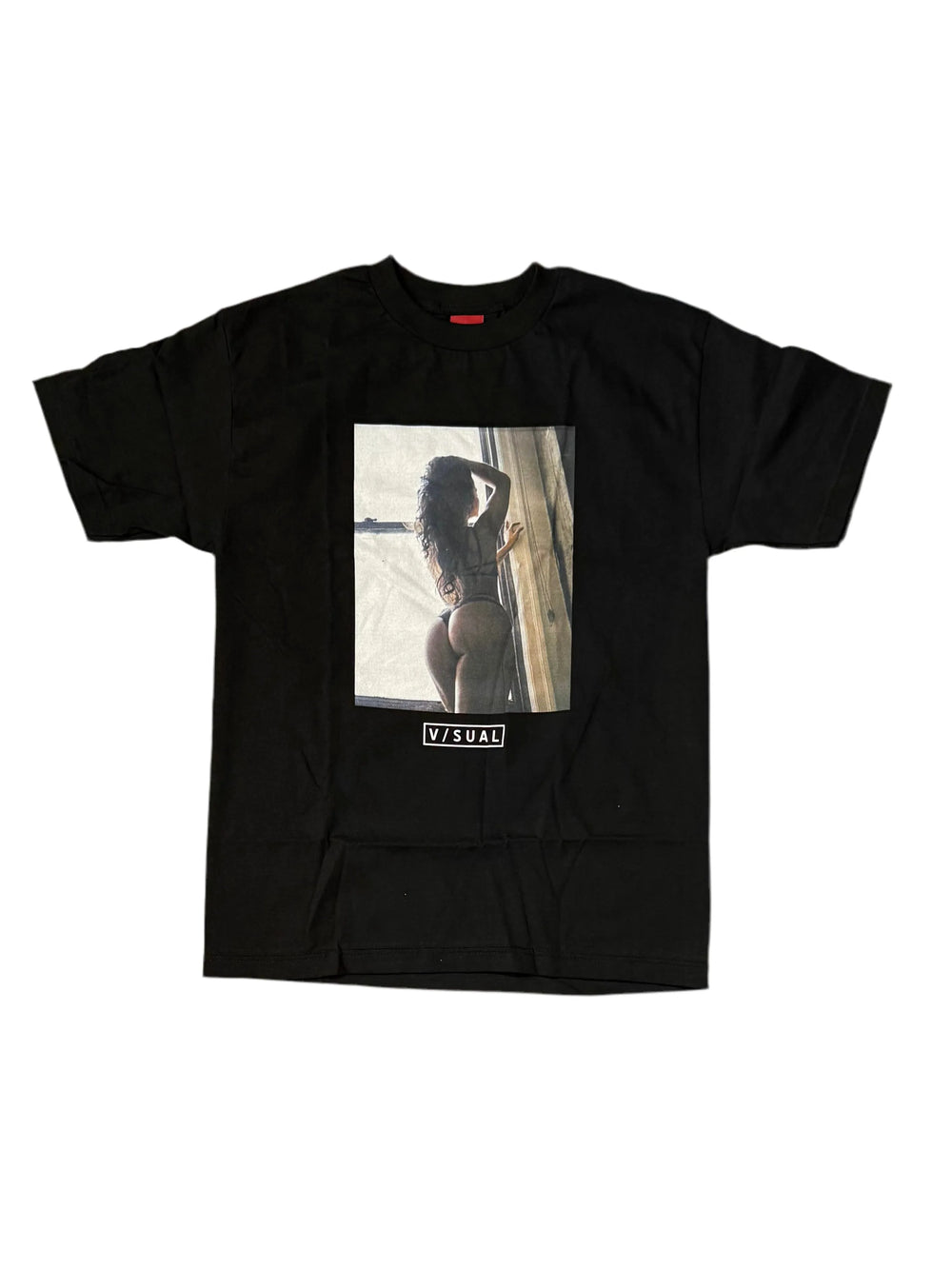 V/SUAL T-shirt 'Peaking At The Window' - Noir