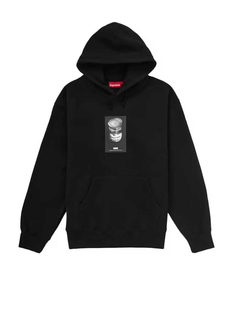 Suprême Hoodie 'Boîte de soupe' - Noir