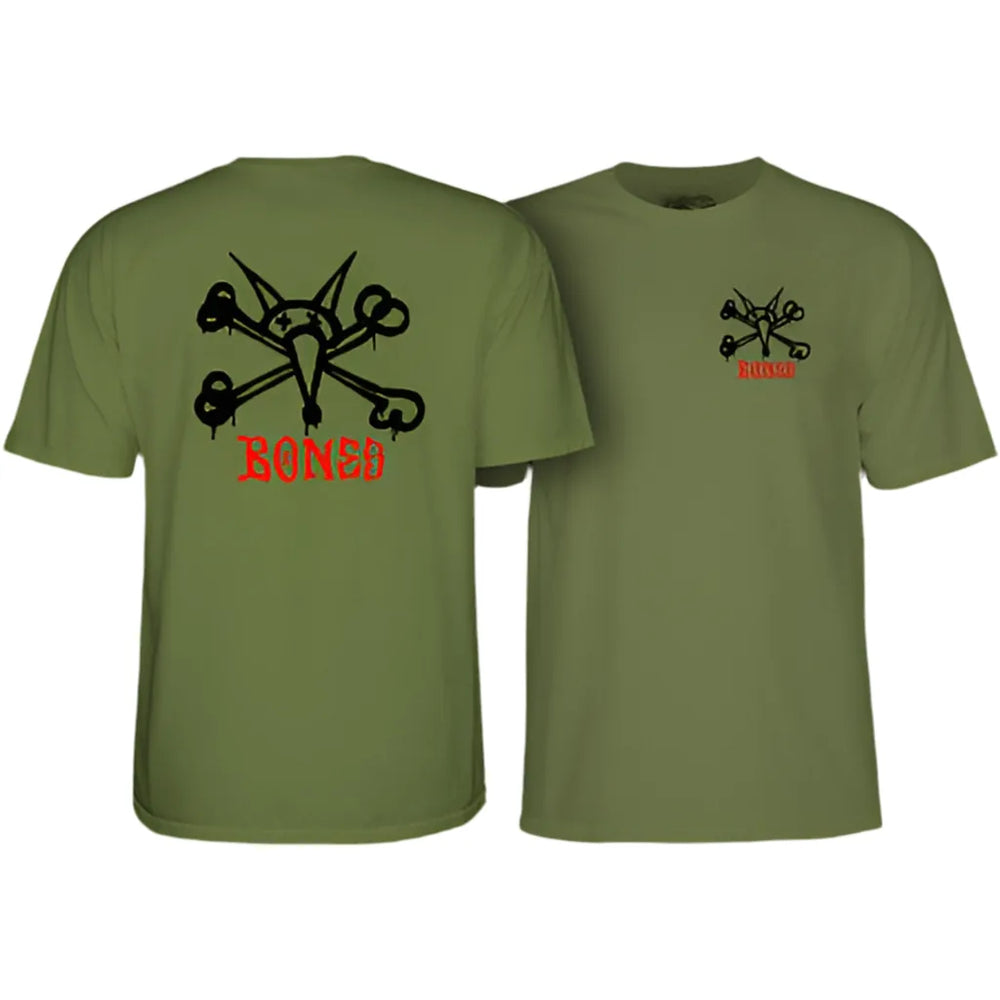 T-shirt 'Rat Bones' Powell Peralta - Vert militaire