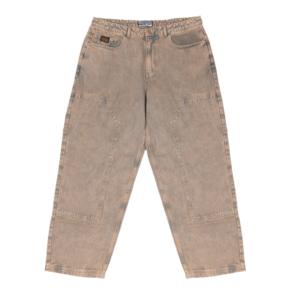 Frosted Skateboards 'Carpenter' Baggy Jeans - Faded Khaki