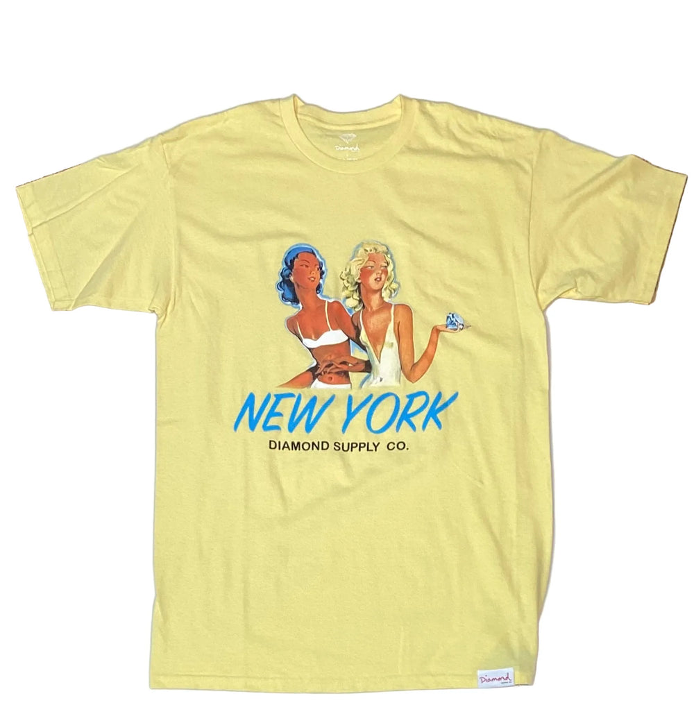 T-shirt 'New York' de Diamond Supply Co. - Jaune