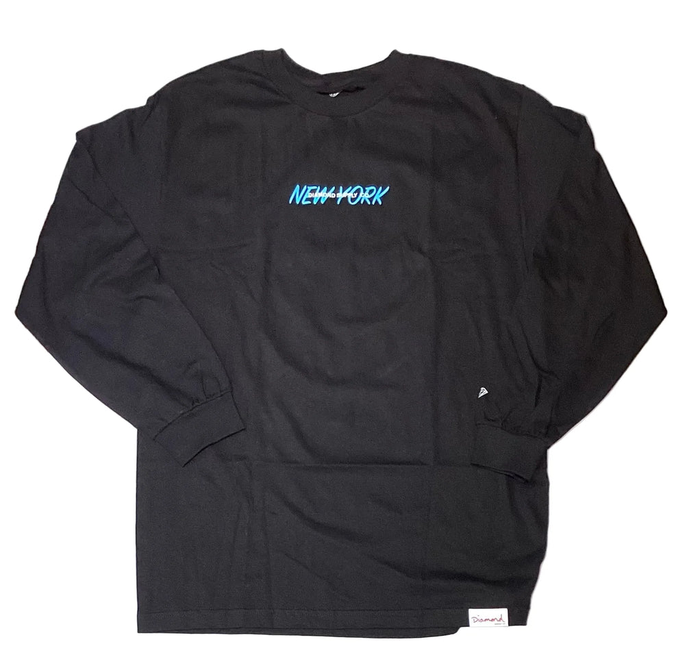 T-shirt à manches longues 'New York' de Diamond Supply Co. - Noir