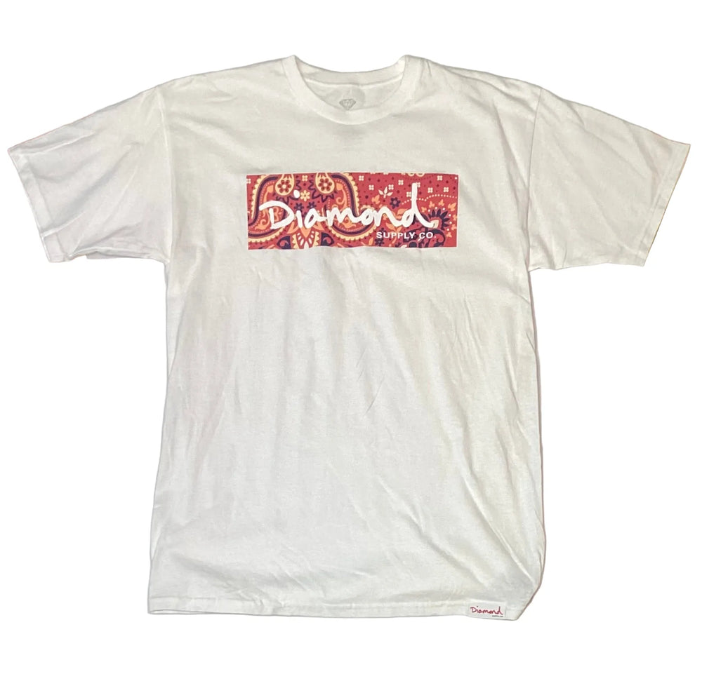 T-shirt 'Bandana Box Logo' de Diamond Supply Co. - Blanc