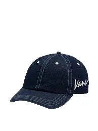 Vans 'Classic Script' Casquette à visière courbée - Denim Foncé