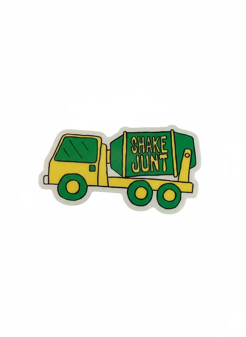 Autocollant Shake Junt 'Concrete Mixer' - Vert