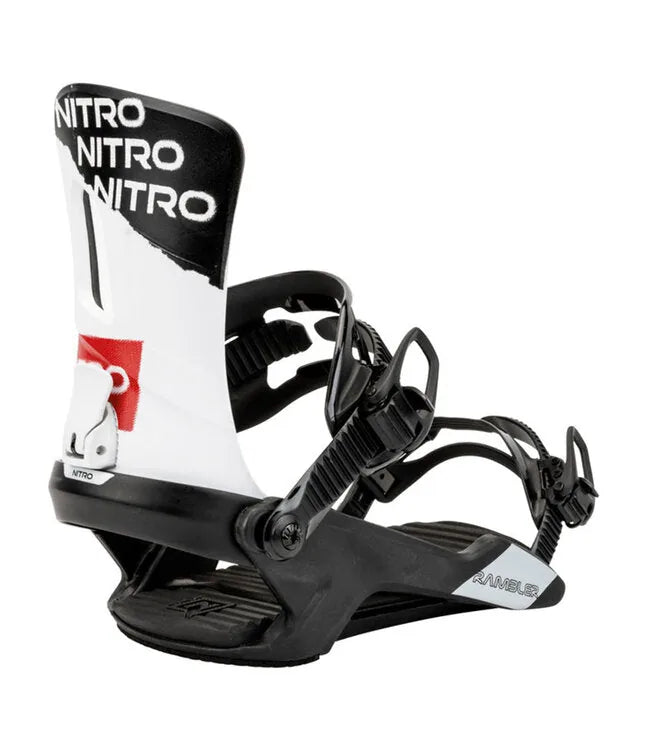 Fixations de snowboard Nitro 'Rambler' - Blanc