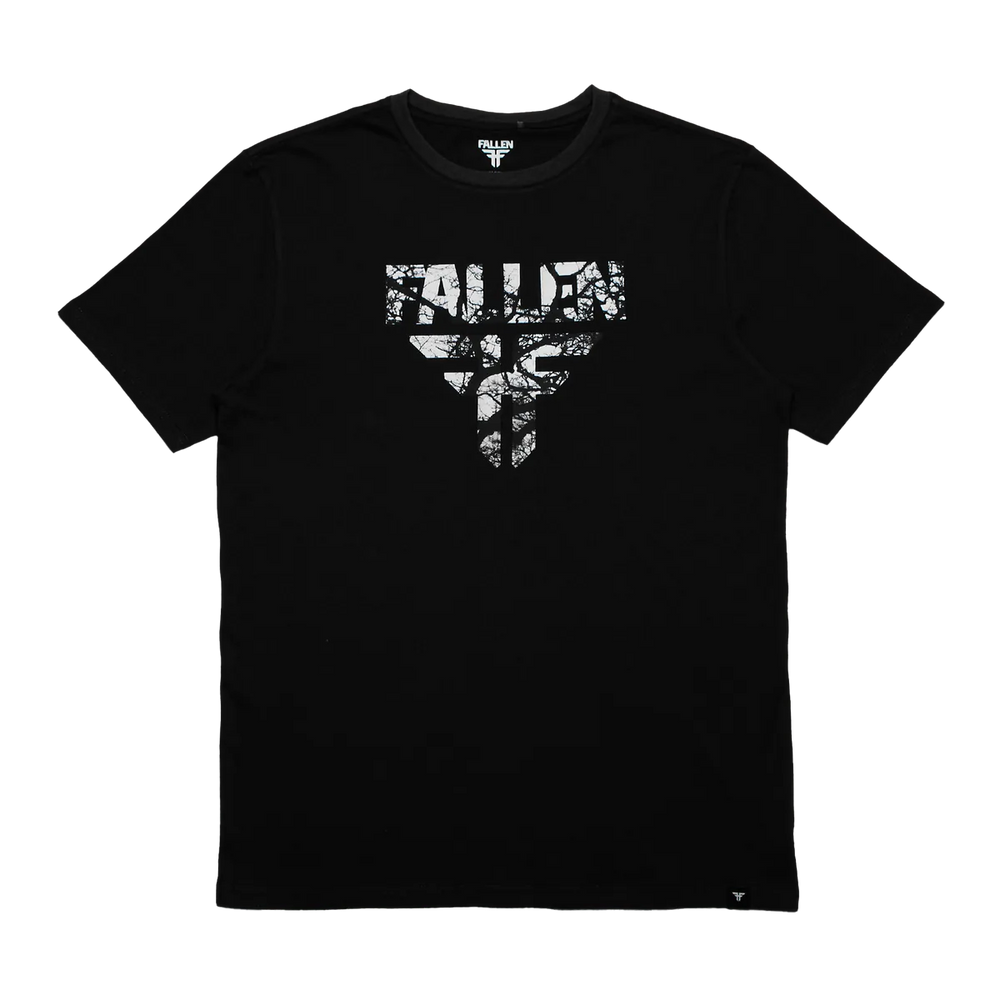 T-shirt "Insignia" de Fallen - Asphalte/Blanc