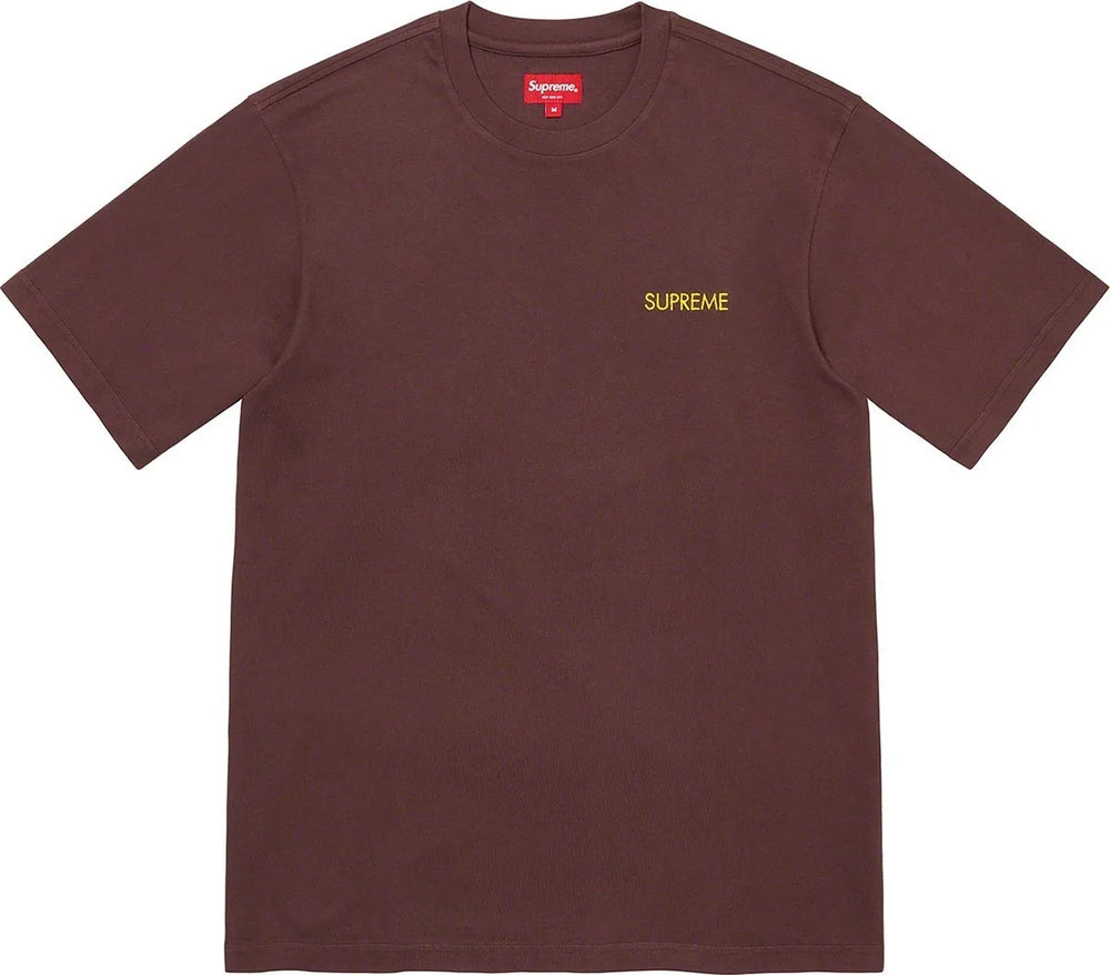 Tee 'Washed Capital' Suprême - Bordeaux