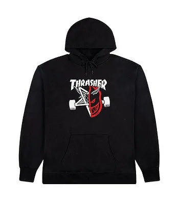 Thrasher x Spitfire Chandail 'Thrash & Burn' - Noir
