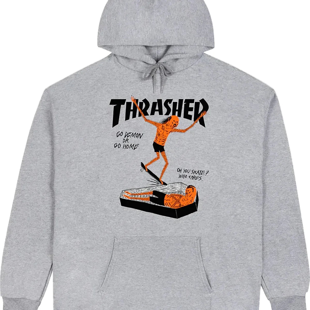Thrasher x Neckface 'Coffin Grind' Hoodie - Gris