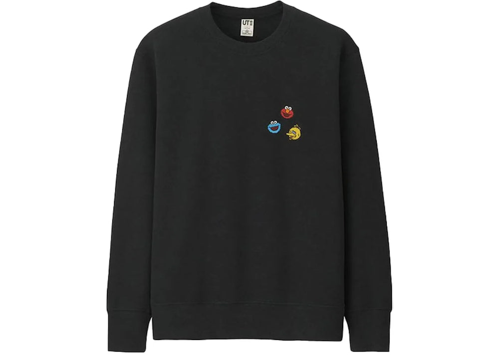KAWS x Uniqlo x Sesame Street 'Tête d'Oiseau B'Chandail - Noir (Taille Asiatique)
